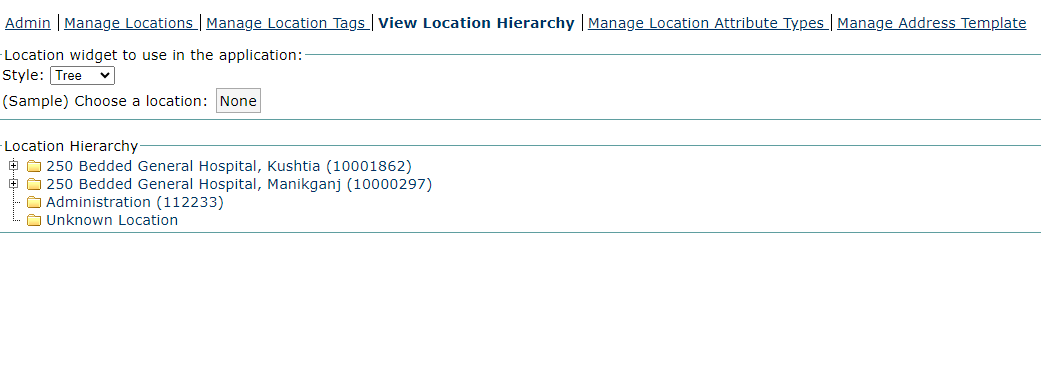 Location Hierarchy